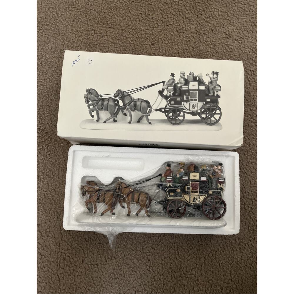 Department 56 Heritage Village Holiday Coach NIB Christmas Collection